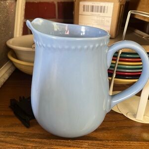 Light Blue Ceramic Pitcher